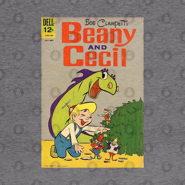 Beany and Cecil Comic Book Cover - Vintage Style - Authentic by offsetvinylfilm
